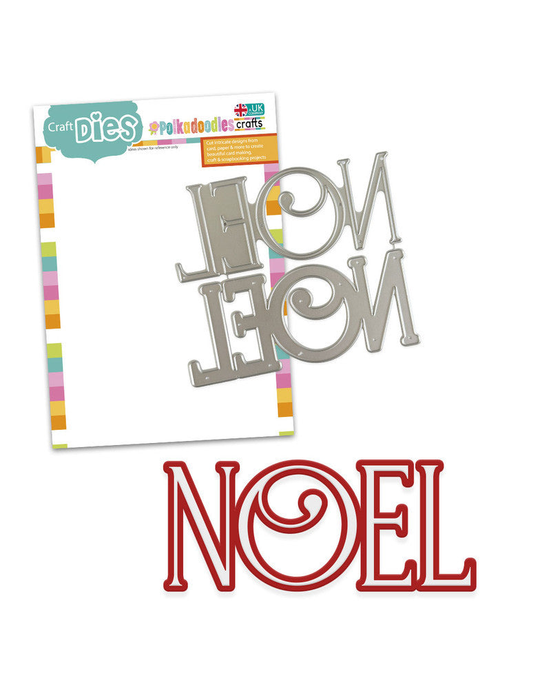 Polkadoodles - Noel Text Die Set - PD9182