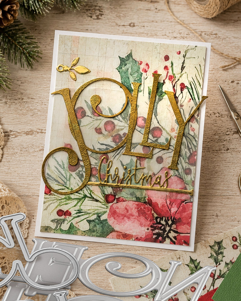 Polkadoodles - Noel Text Die Set - PD9182