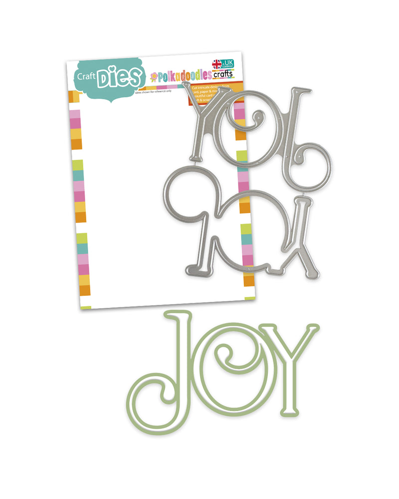 Polkadoodles - Joy Text Die Set - PD9183
