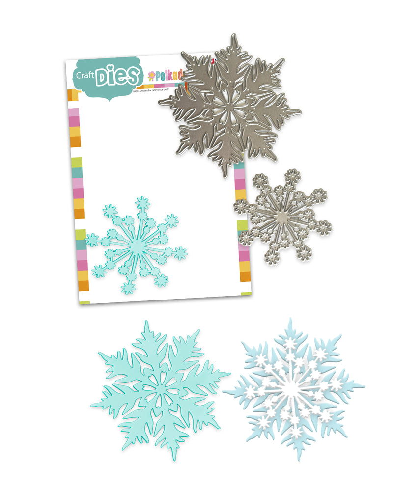Polkadoodles - Sparkling Snowflakes Craft Cutting Dies - PD9190