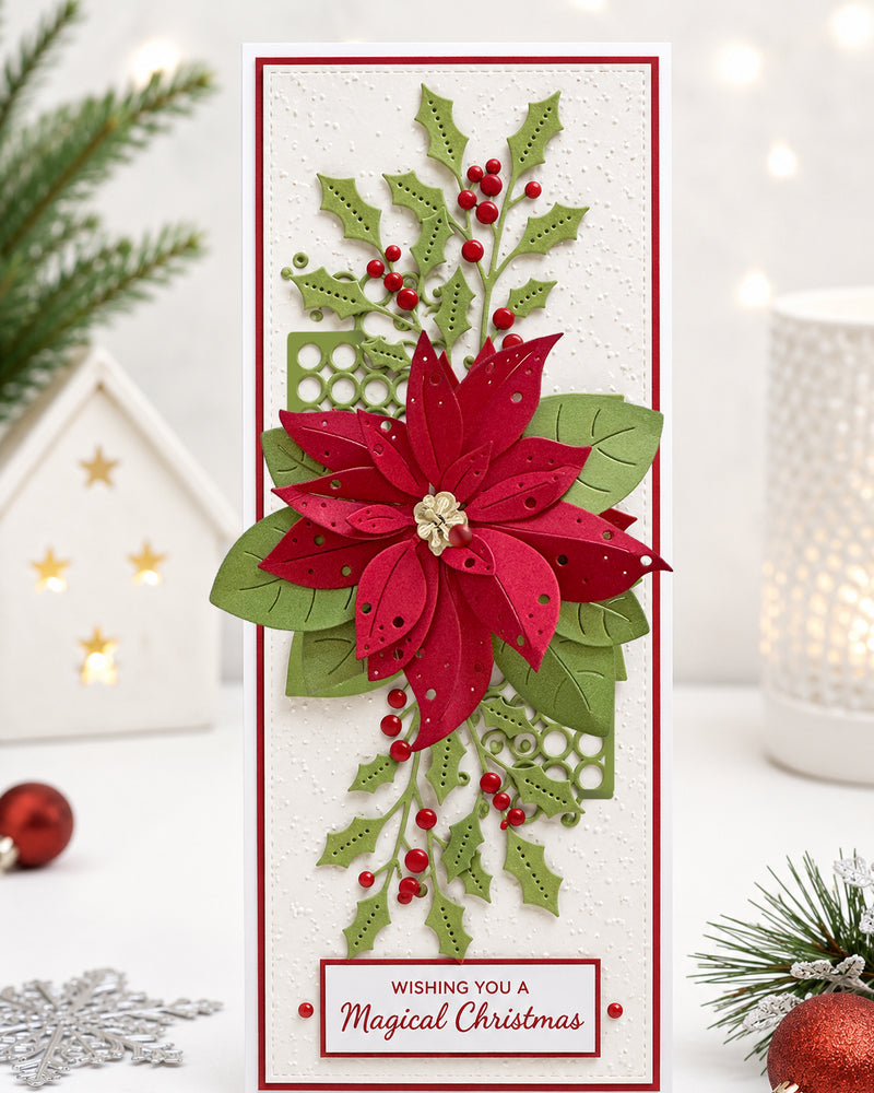 Polkadoodles - Abundant Holly Craft Cutting Dies - PD9195