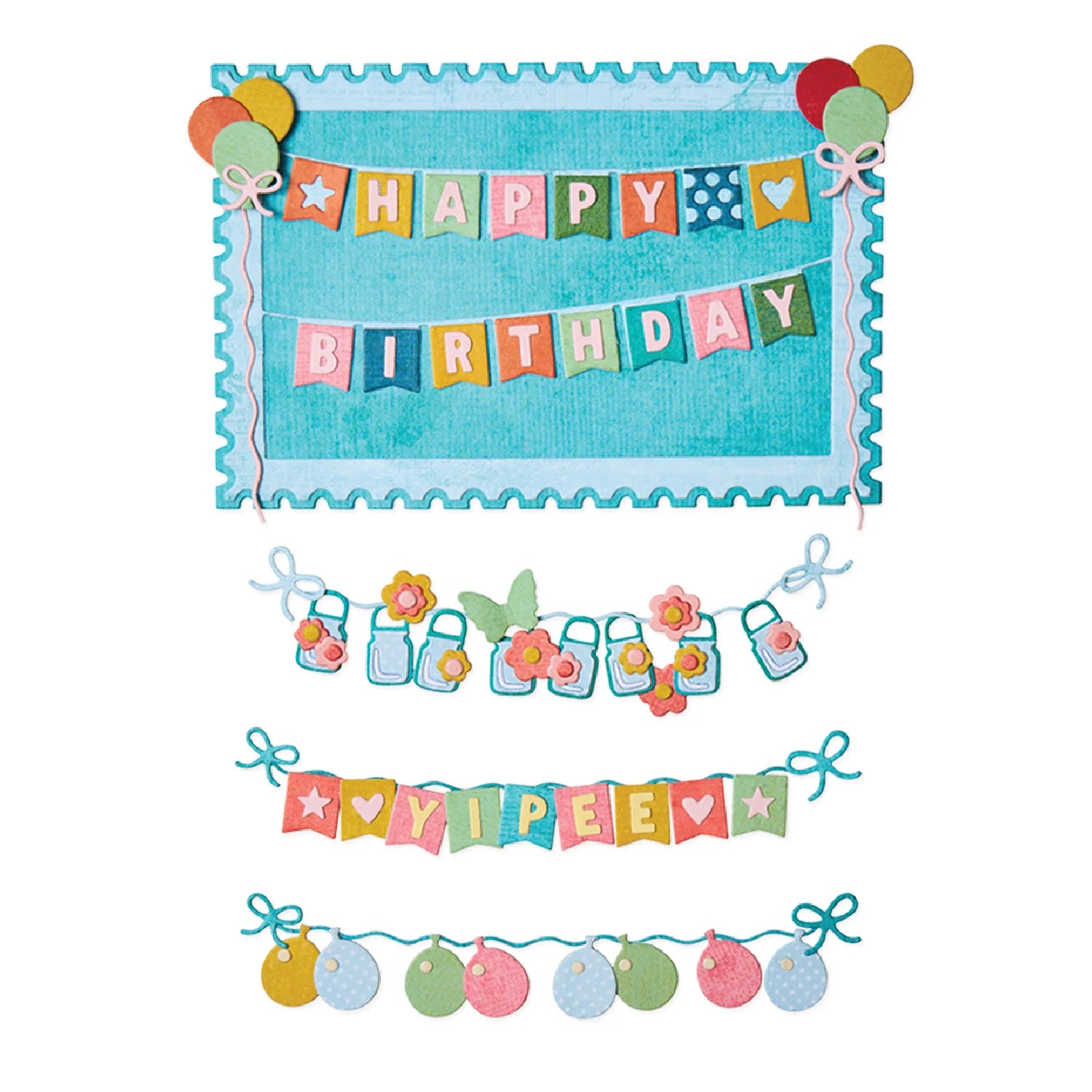 Sizzix - Snap and Swap All About Banners by 49 and Market Thinlits Die Set 20PK - 667055