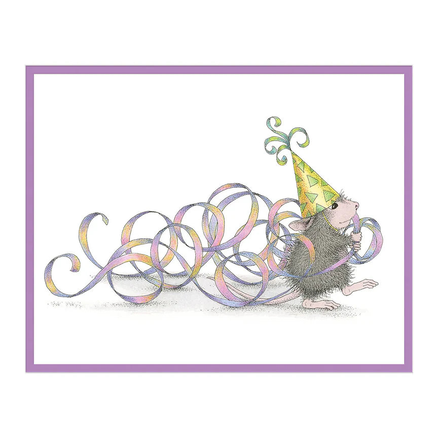 Party Streamers Cling Rubber Stamp Set from the House-Mouse Everyday Collection - RSC-010