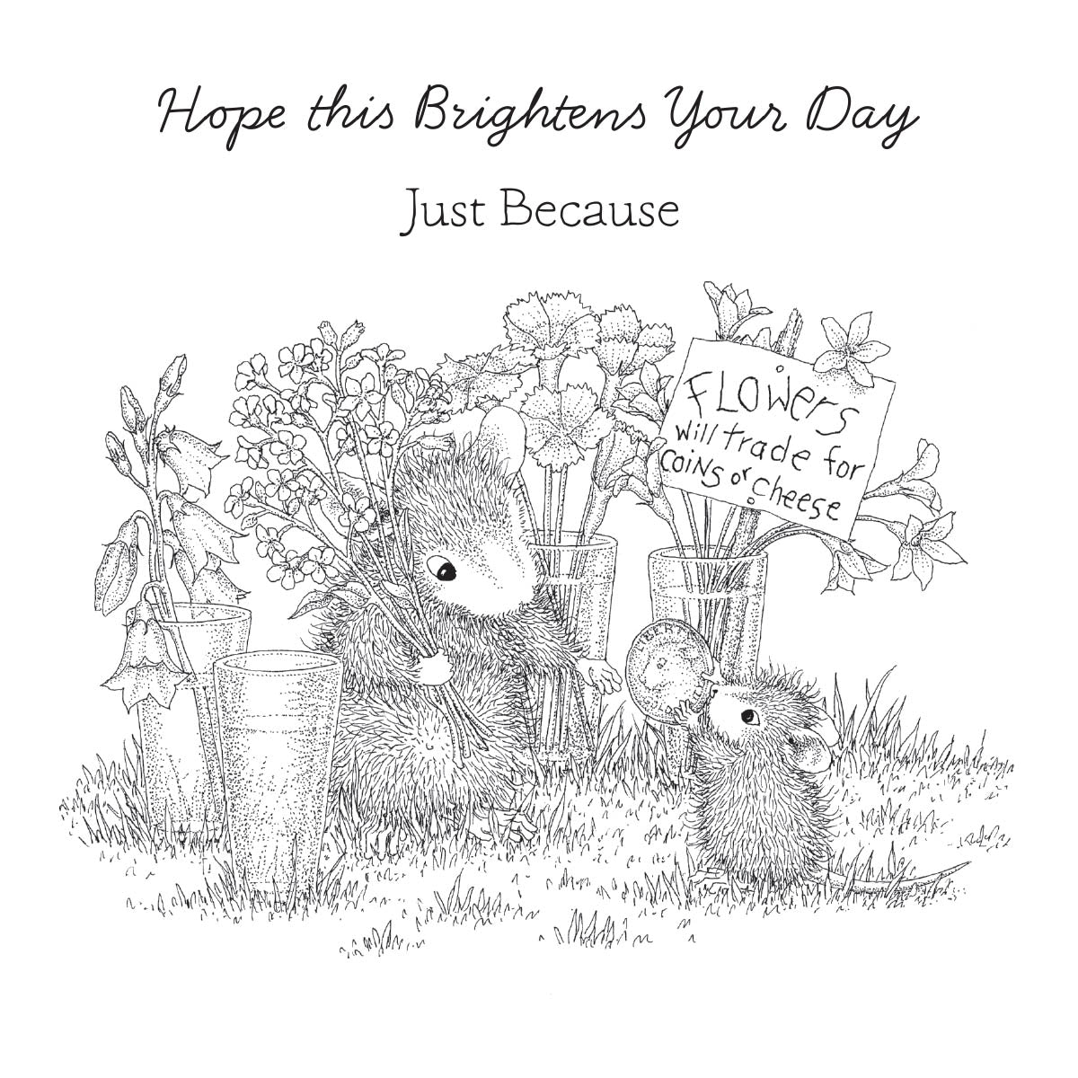 Flower Market Cling Rubber Stamp Set from the House-Mouse Spring Has Sprung Collection - RSC-025