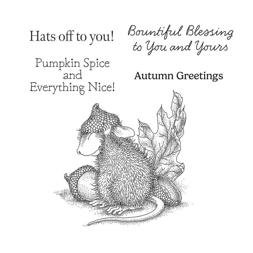 Hats Off to You! Cling Rubber Stamp Set - House-Mouse Tree-mendous Christmas Collection