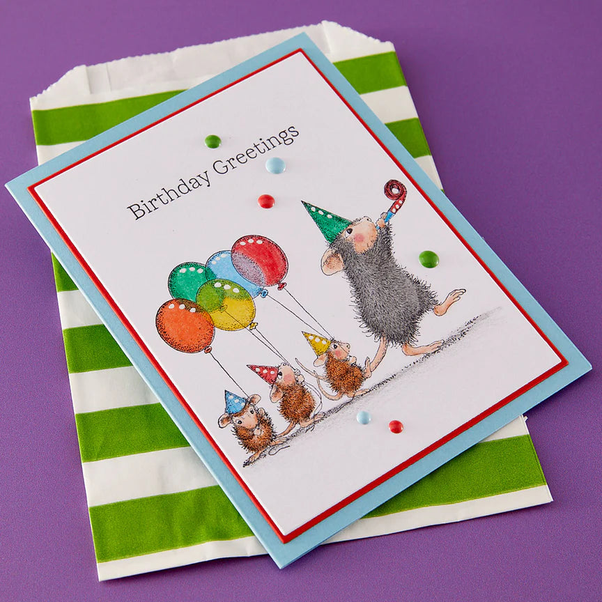 House- Mouse Party Parade Cling Stamp Set