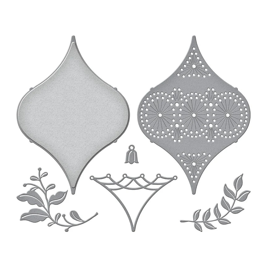 Stitched Ornament Etched Dies - Stitchmas Christmas Collection