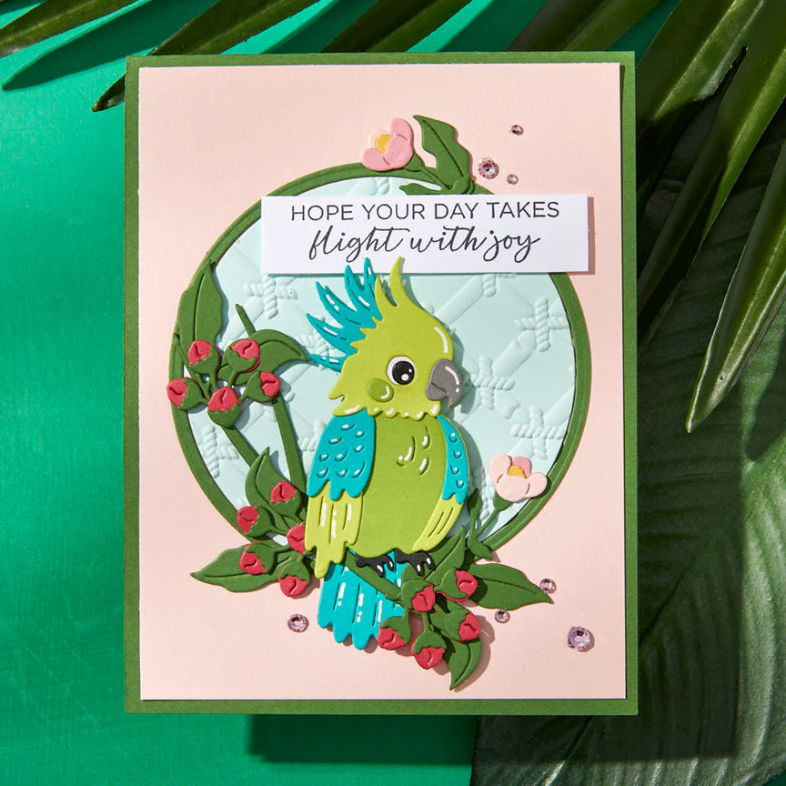 Flying High Etched Dies from the Cheerful Chirps Collection