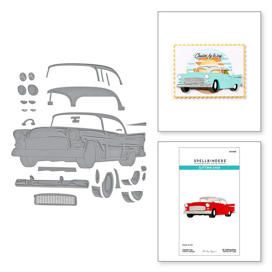 Classic Car Etched Dies from the Classic Road Legends Collection by Mindy Eggen