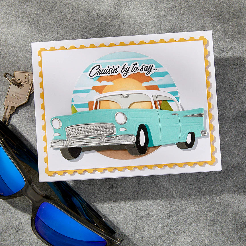 Classic Car Etched Dies from the Classic Road Legends Collection by Mindy Eggen