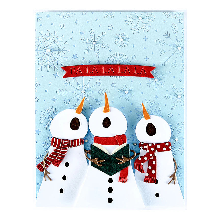 The Snow Notes Etched Dies - Wonderland Collection