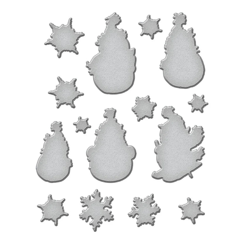 Spellbinders - Sketched Snowman Etched Dies - S6-242