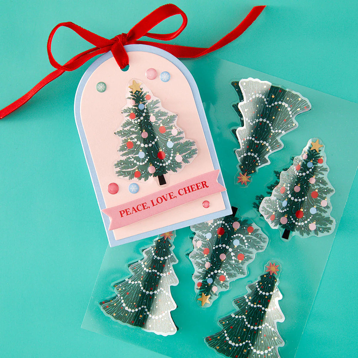 Spellbinders - Dear Santa Christmas Trees Dimensional Stickers - SCSE-052