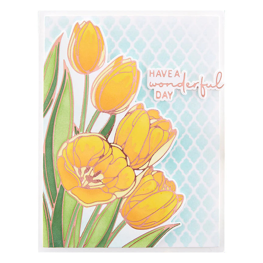 Wonderful Tulips Layered Stencils from the Four Petal Collection - STN-045