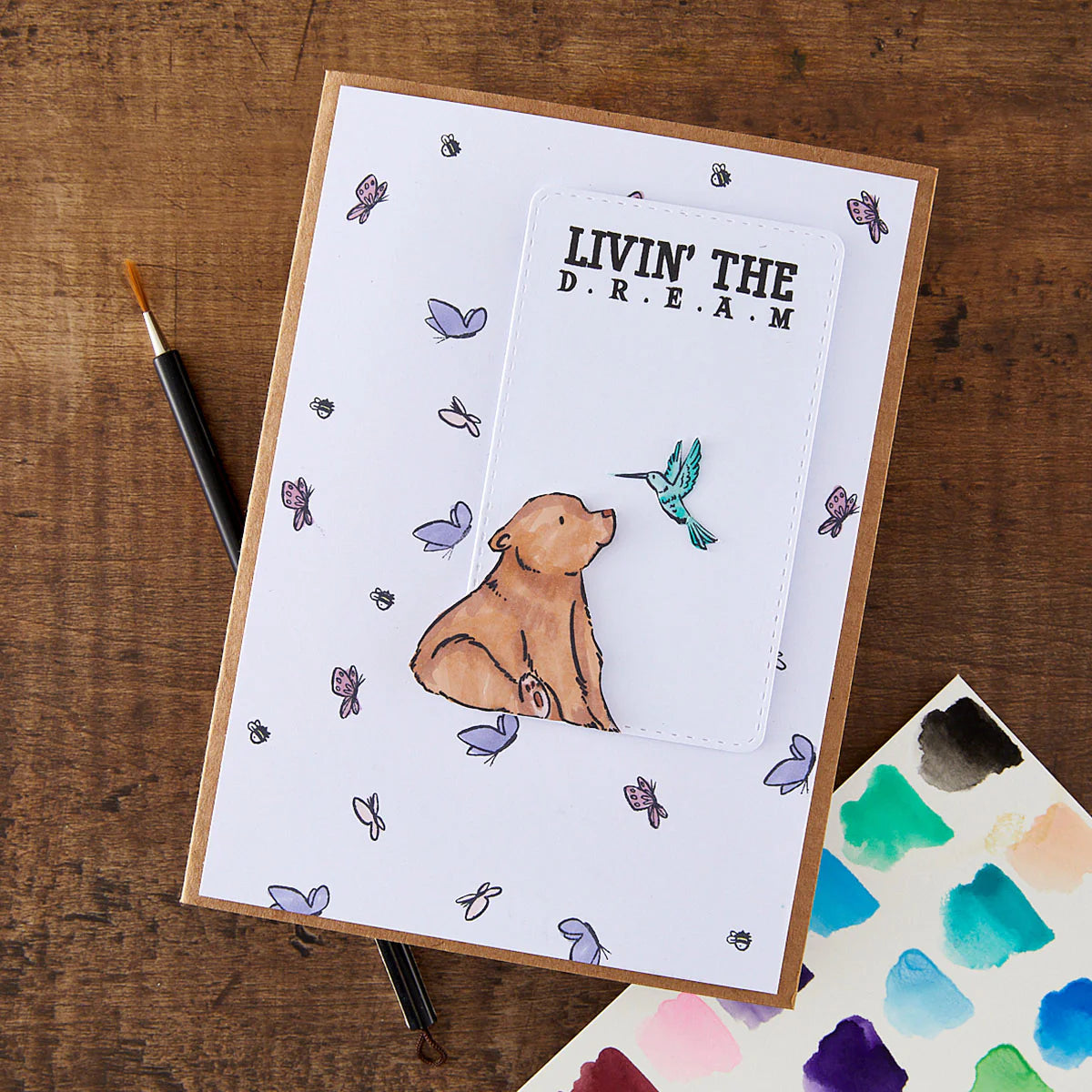Spellbinders - Wild Friends Clear Stamp Set by Josh Griffiths Studio - STP-286