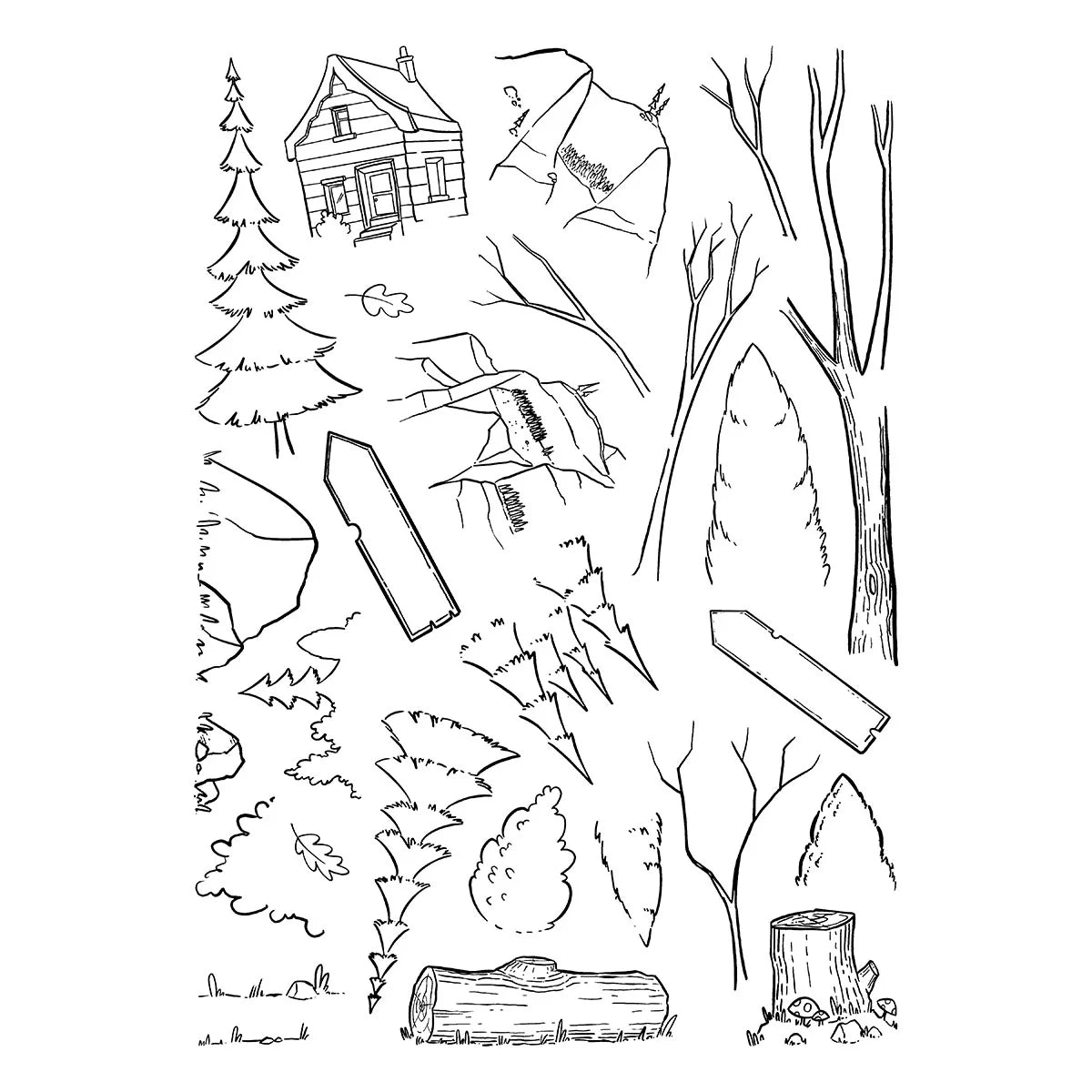 Spellbinders - Into the Wild Clear Stamp Set by Josh Griffiths Studio - STP-287