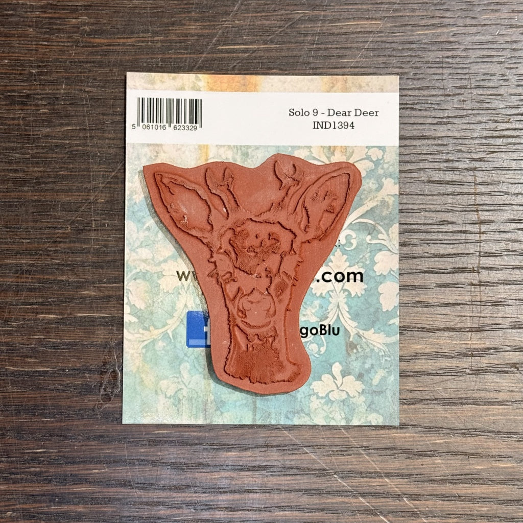 IndigoBlu - Dear Deer Solo Red Rubber Stamp - IND1394