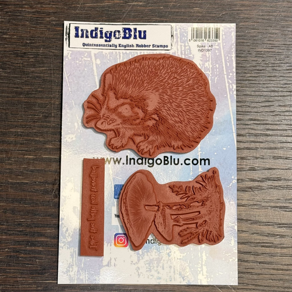 IndigoBlu - Spike A6 Red Rubber Stamp - IND1397