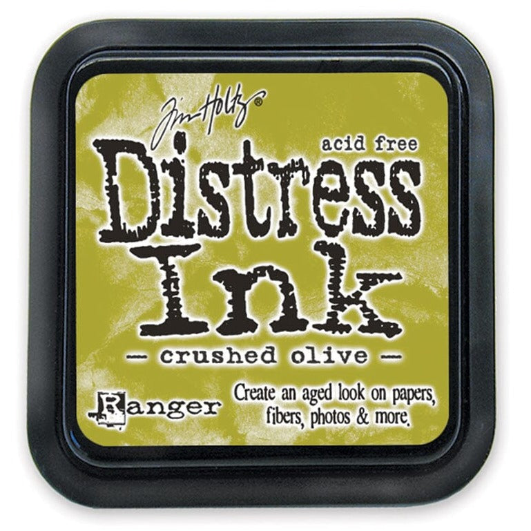 Tim Holtz Distress Ink Pad Crushed Olive - SKU: TIM27126