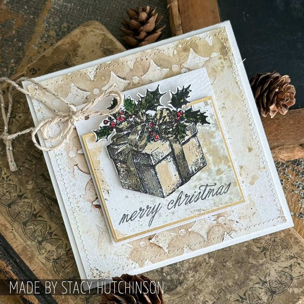 Stampers Anonymous - Tim Holtz Christmas Spirit Cling Stamps - CMS501