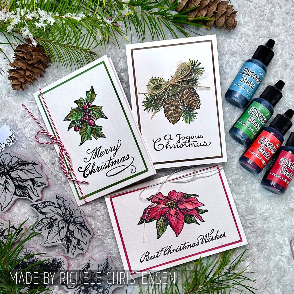 Stampers Anonymous -Tim Holtz Holiday Botanical Cling Stamps - CMS503