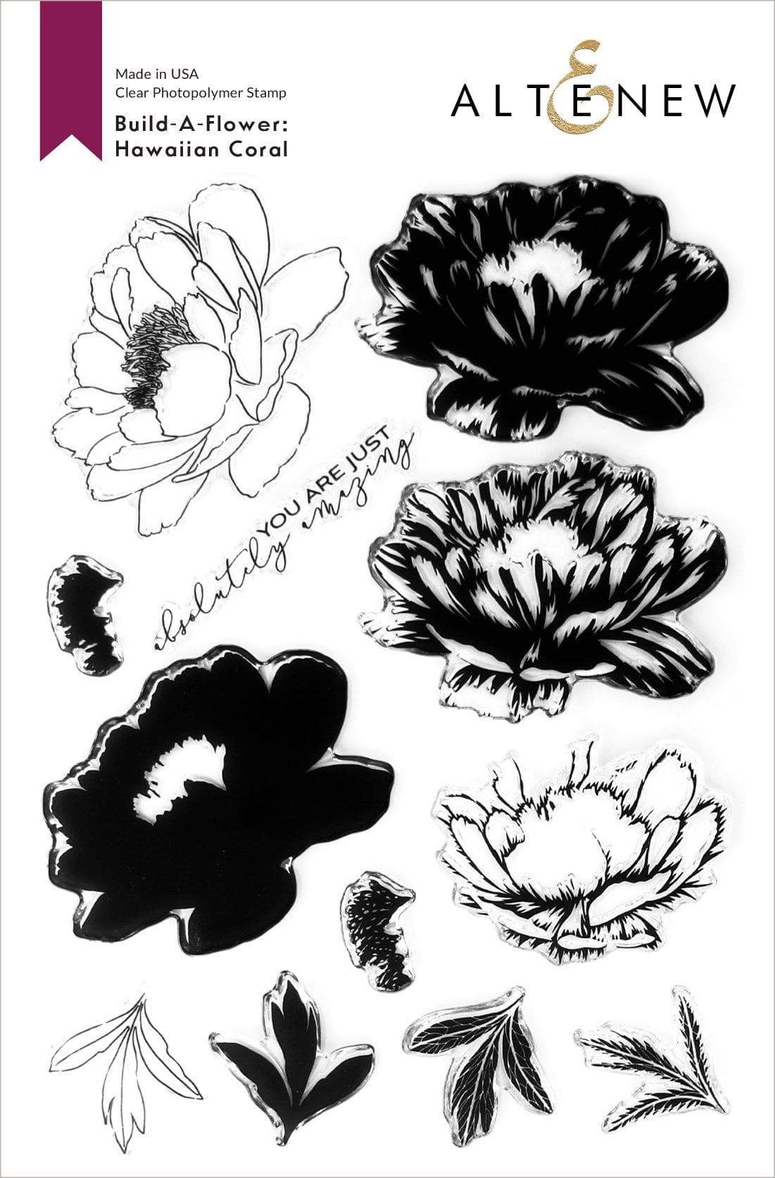 Build-A-Flower: Hawaiian Coral Layering Stamp & Die Set