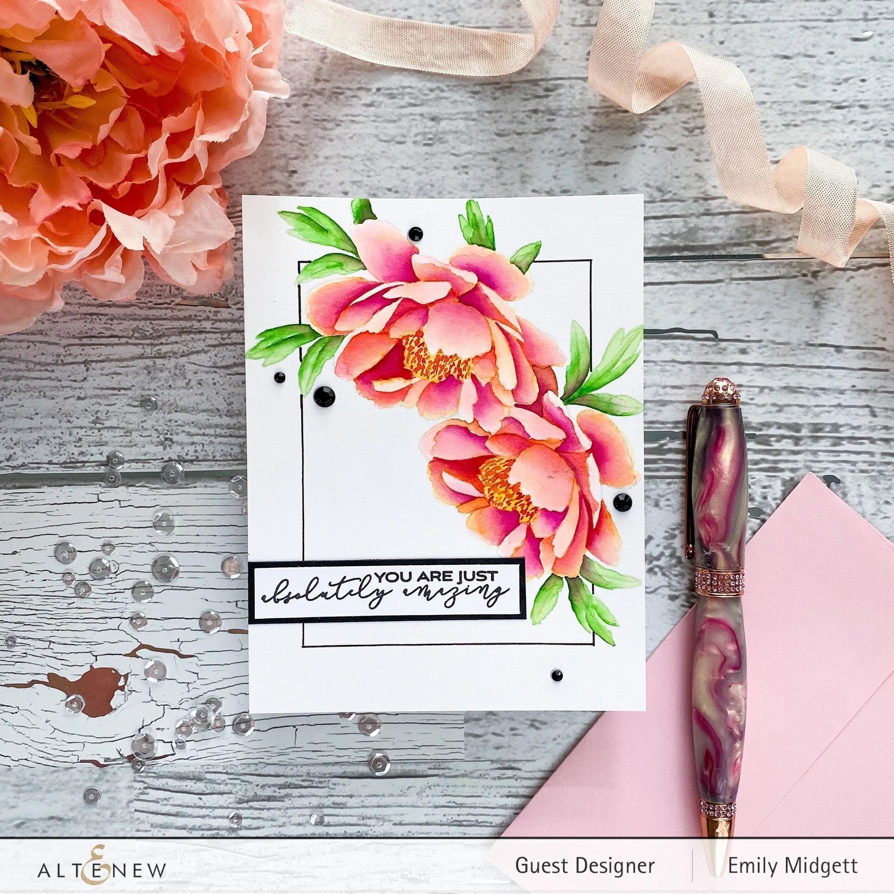 Build-A-Flower: Hawaiian Coral Layering Stamp & Die Set