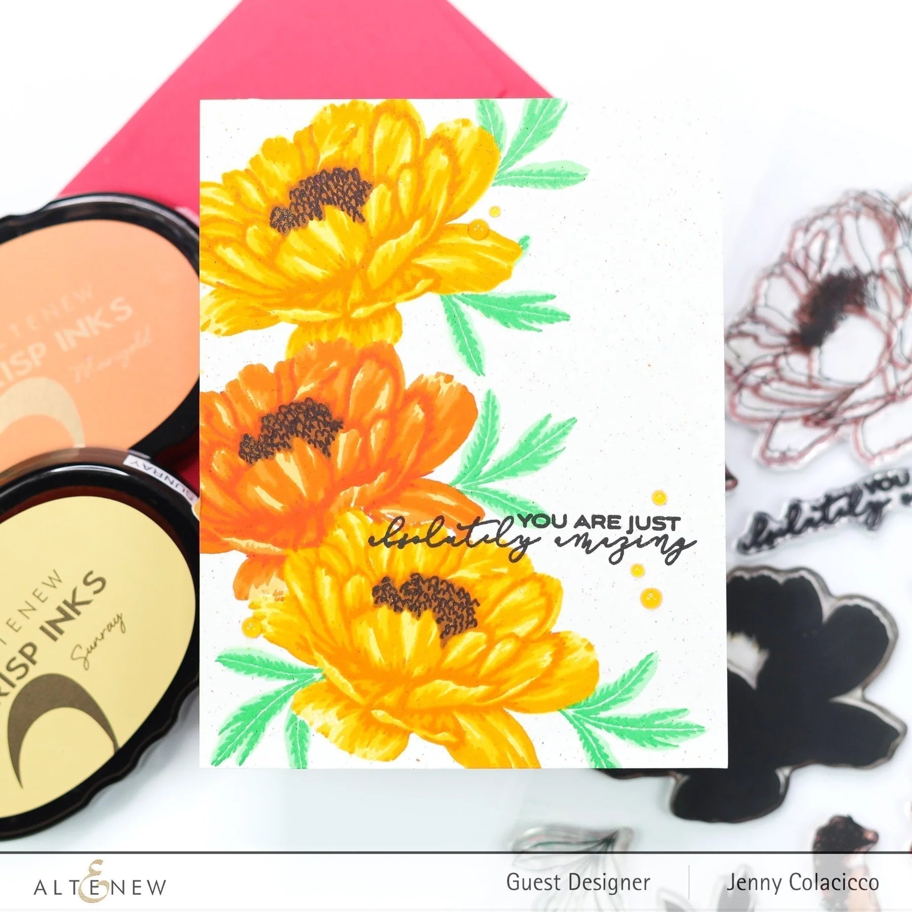 Build-A-Flower: Hawaiian Coral Layering Stamp & Die Set