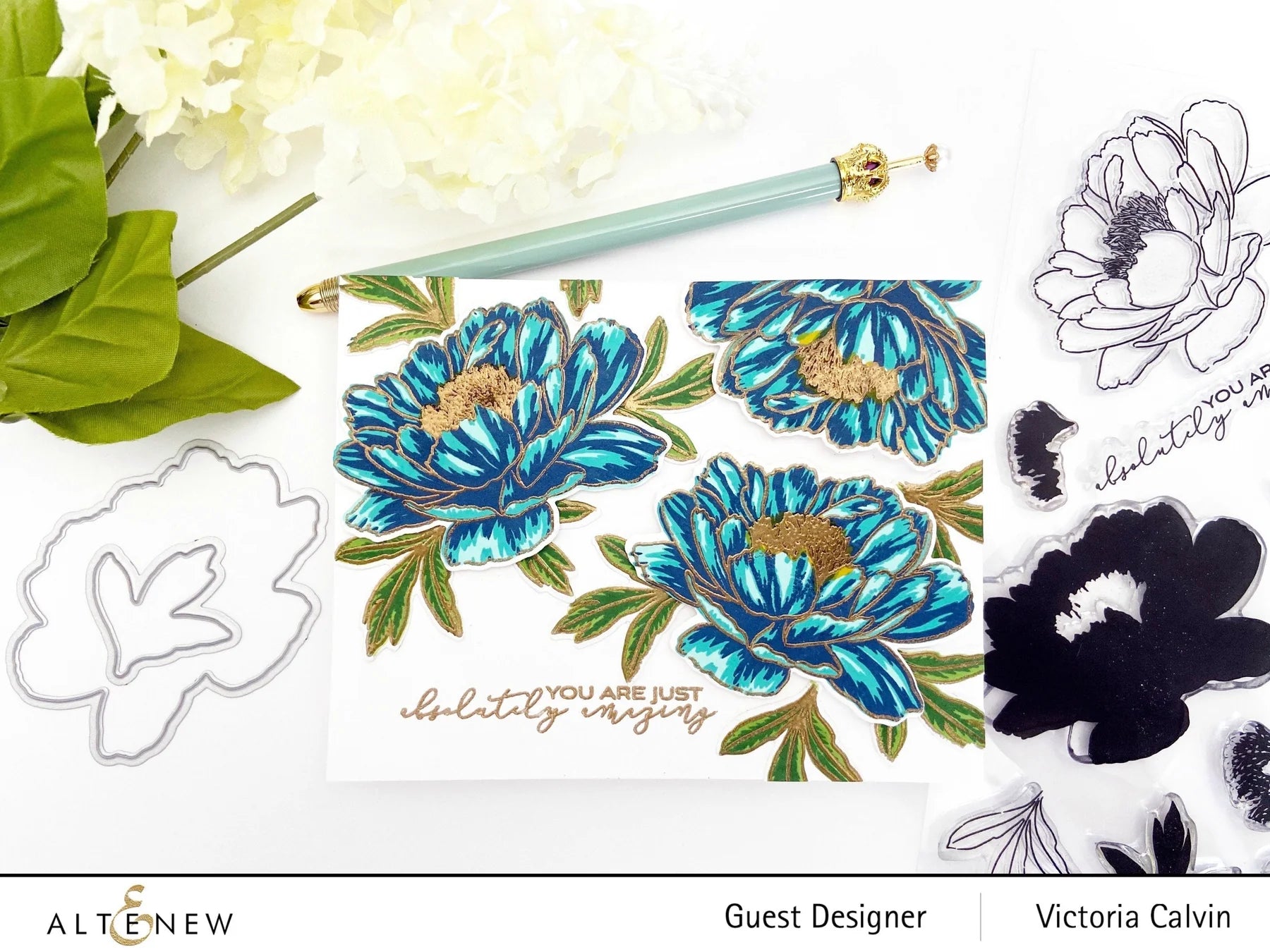 Build-A-Flower: Hawaiian Coral Layering Stamp & Die Set