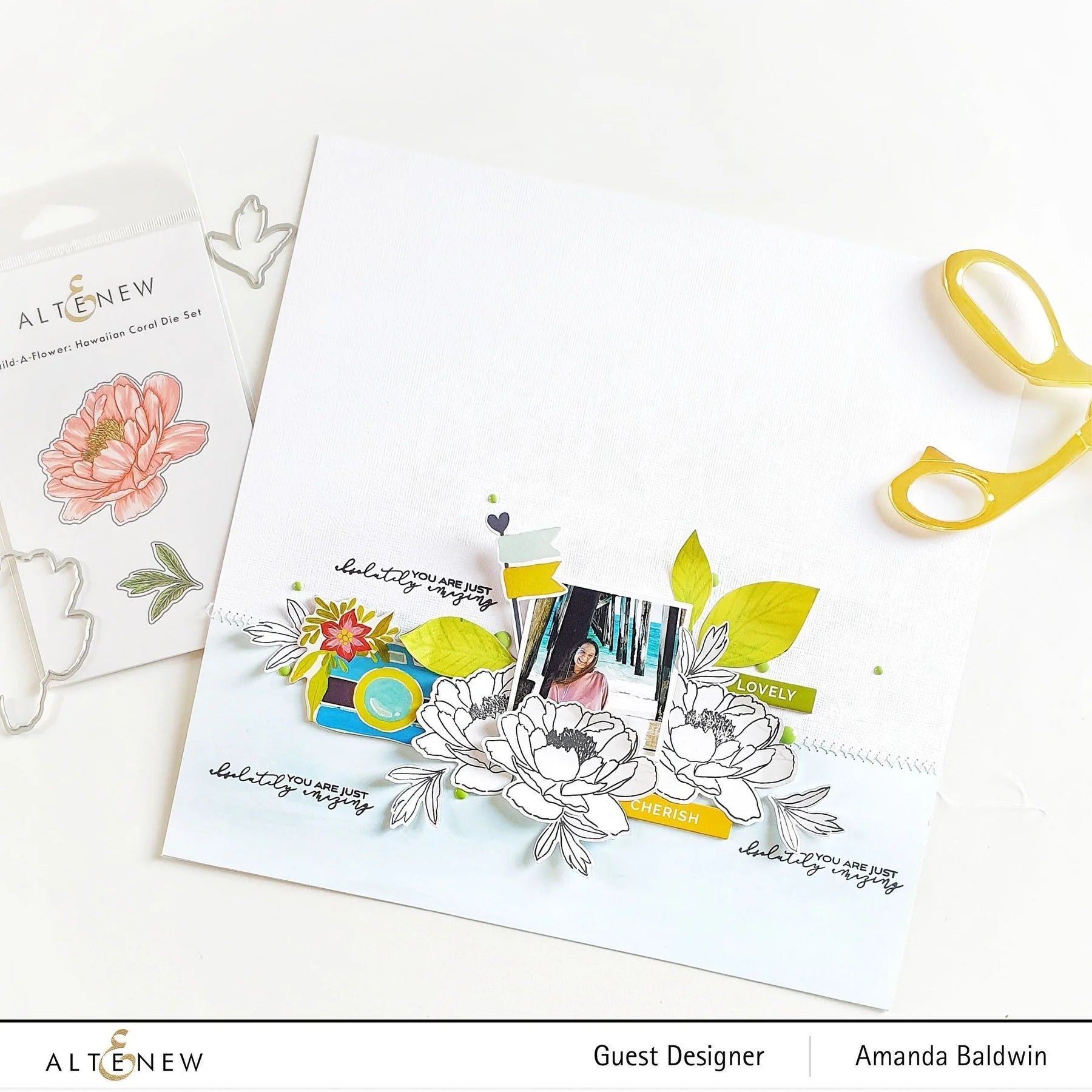 Build-A-Flower: Hawaiian Coral Layering Stamp & Die Set