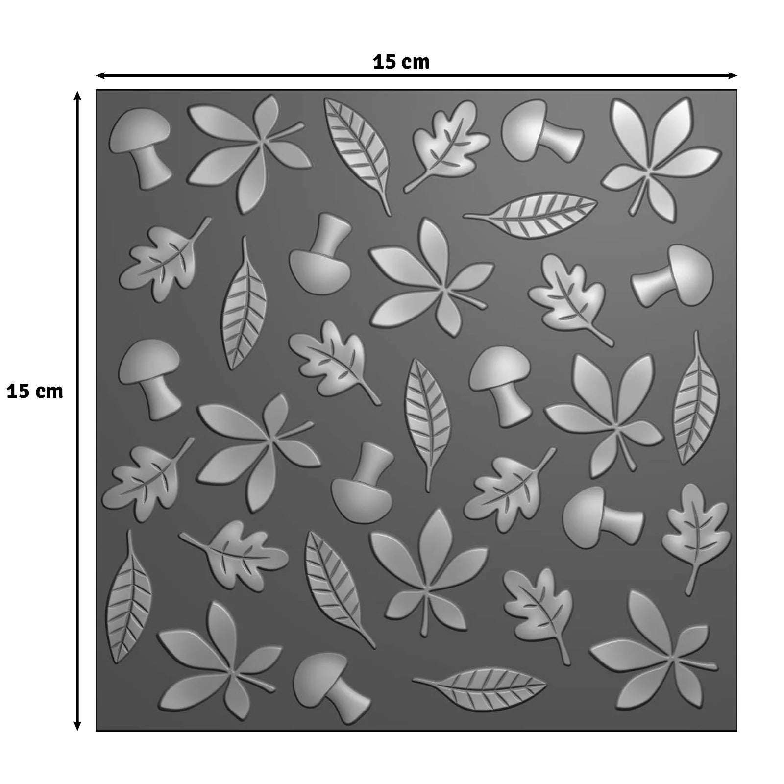 Vaessen Creative • 3D Embossing Folder by Carla Creates Leaves 5.9x5.9"