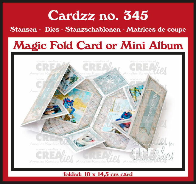 Crealies - Magic Fold Card or Mini Album Die Set - CLCZ345