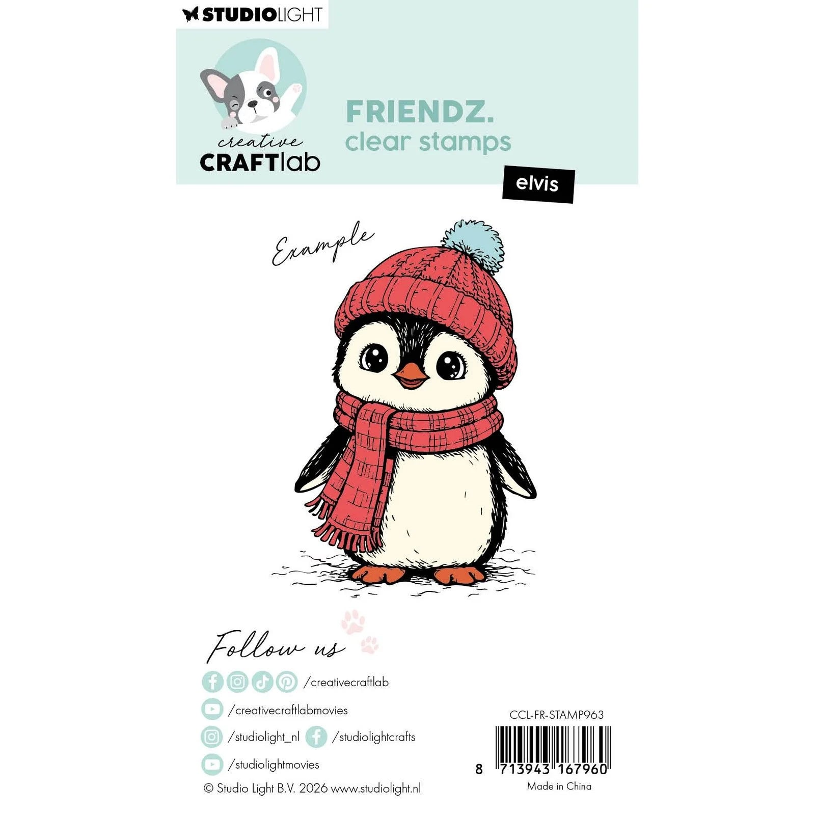 Creative Craftlab - Friendz Elvis Clear Stamp - CCL-FR-STAMP963