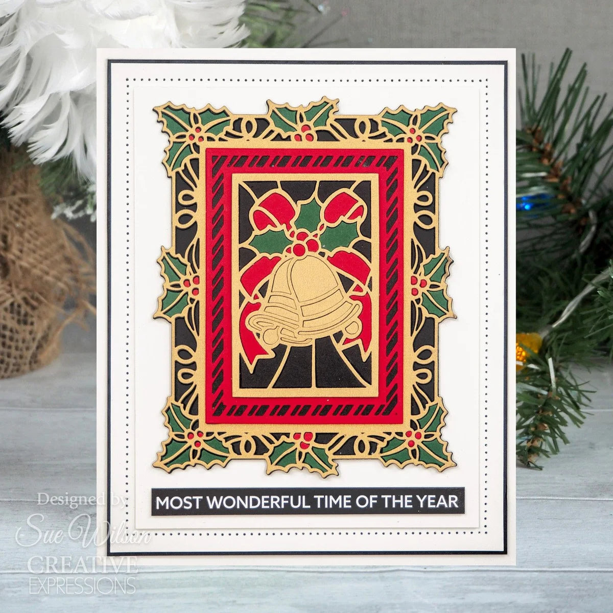Stained Glass Bell - Craft Die By Sue Wilson