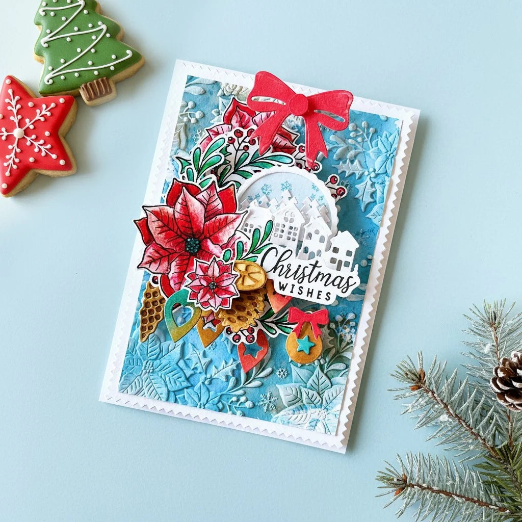 Lisa Horton Crafts - Festive Wreath Stamp Set - LHCCS105