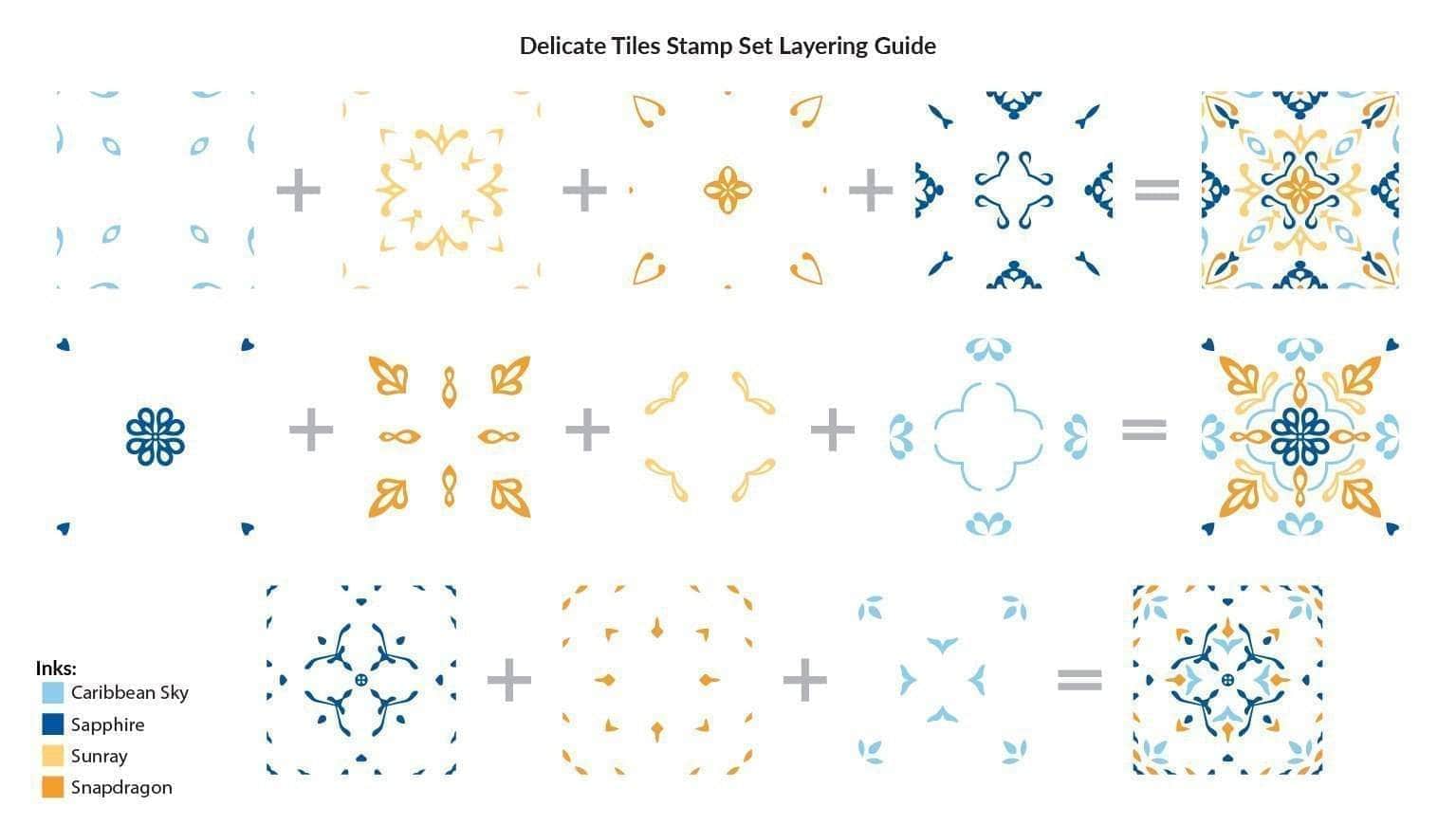 Delicate Tiles Stamp Set