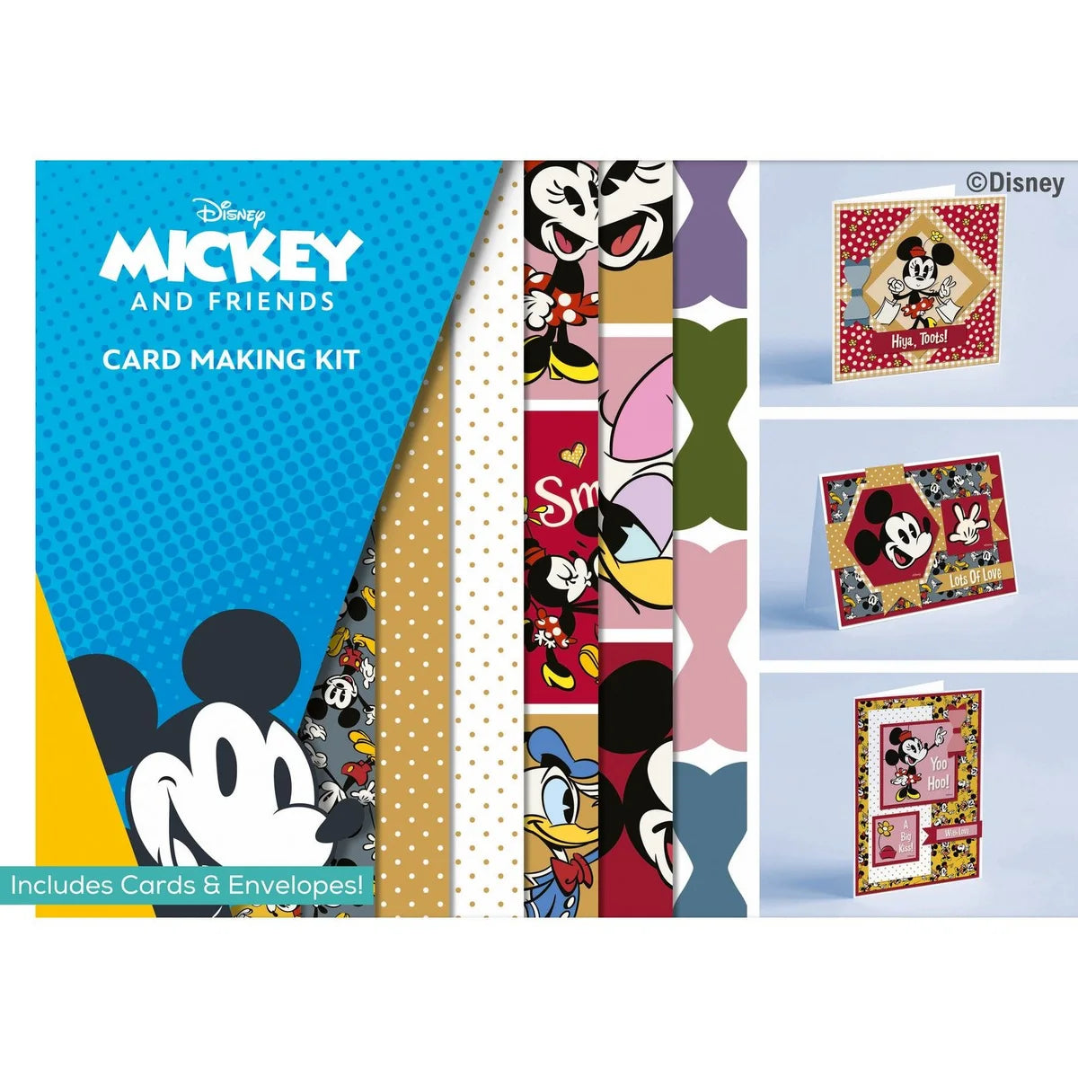 Mickey & Minnie Mouse Large Card A4 Kit