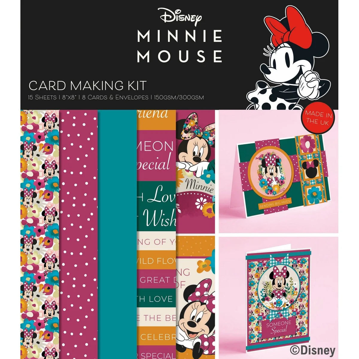 Mickey & Minnie Small Card 8x8 Kit