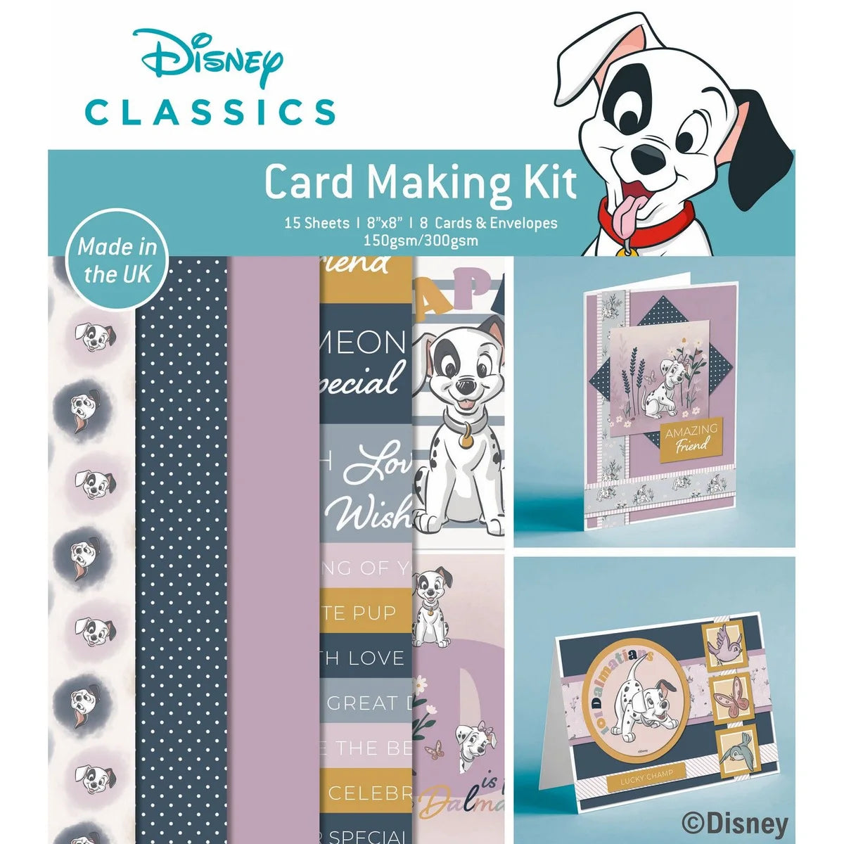 101 Dalmatians Small Card 8x8 Kit
