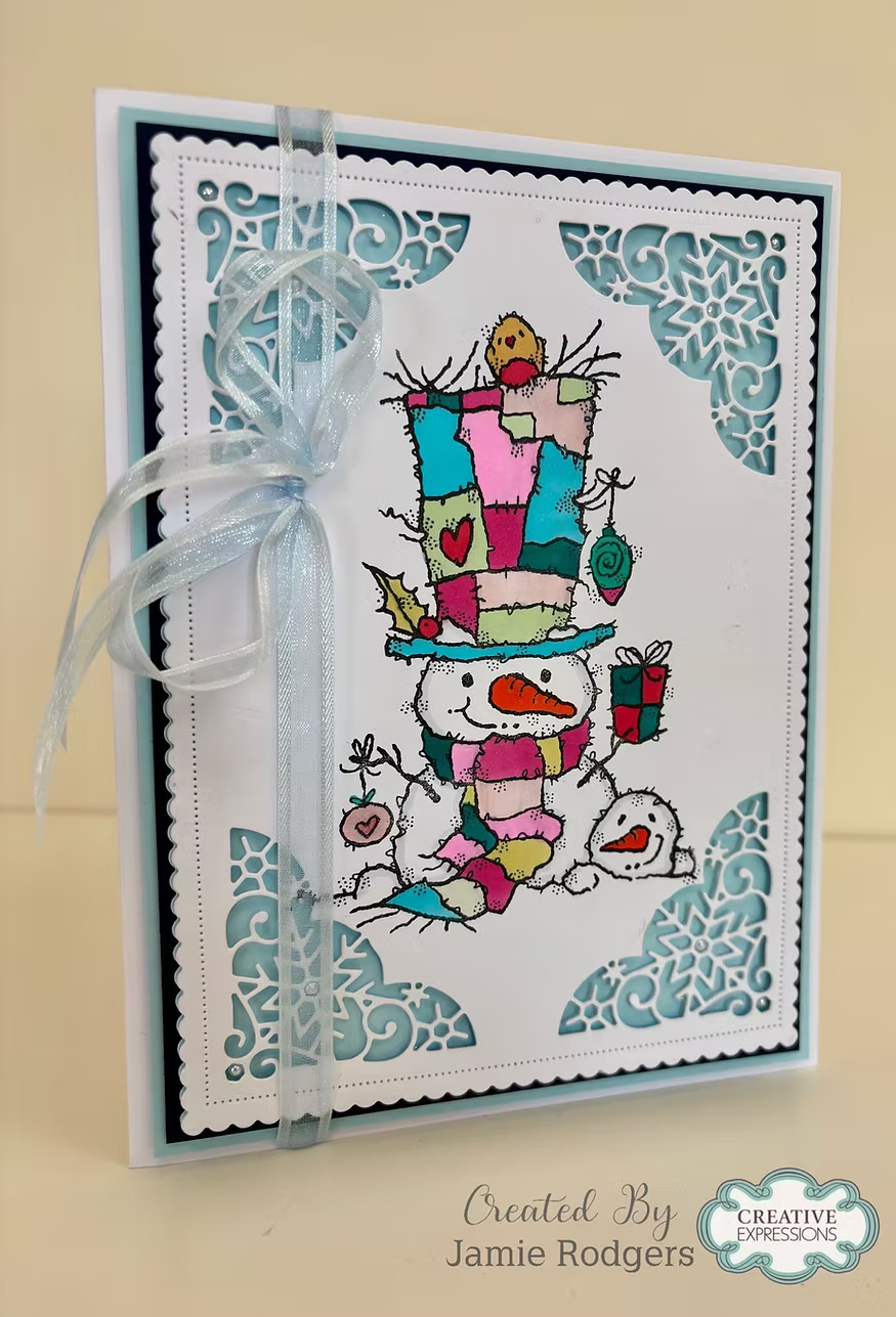 Woodware Snowman Gift A6 Clear Stamp Set by Françoise Read