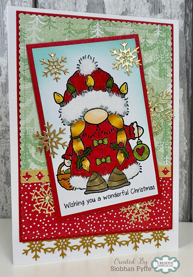 Woodware - Mrs Claus A6 Clear Stamp Set By Françoise Read - WFRS0164