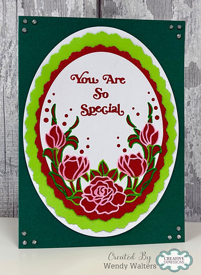 Elegant Florals Craft Die By Sue Wilson