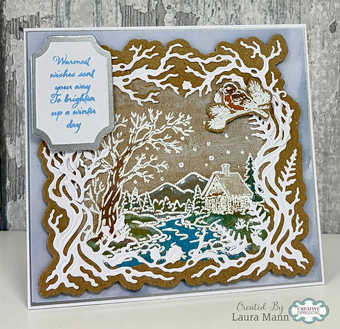 Woodware - Silent Night Cottage A6 Clear Stamp Set By Gwen Fletcher - WGFS027