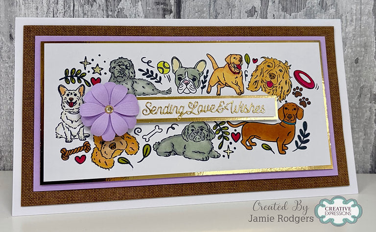 Creative Expressions - Birthday Dogs DL Clear Stamp - CECS021