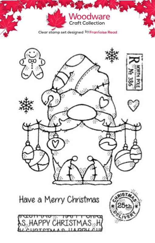 Woodware - Elf Costume A6 Clear Stamp Set By Françoise Read - WFRS0169