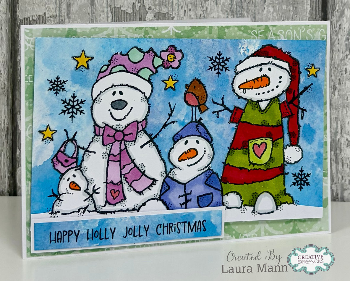 Woodware - The Snow Family A6 Clear Stamp Set By Françoise Read - WFRS0166