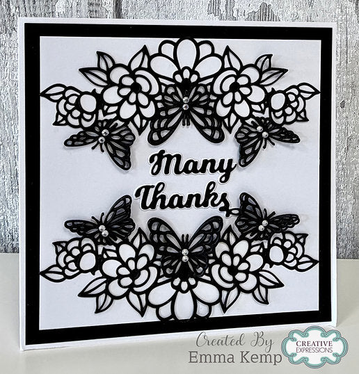 Butterfly Floral Craft Die By Sue Wilson