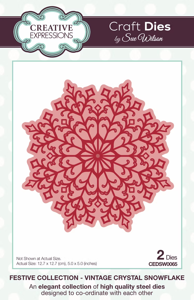 Creative Expressions - Vintage Crystal Snowflake Dies by Sue Wilson - CEDSW0065