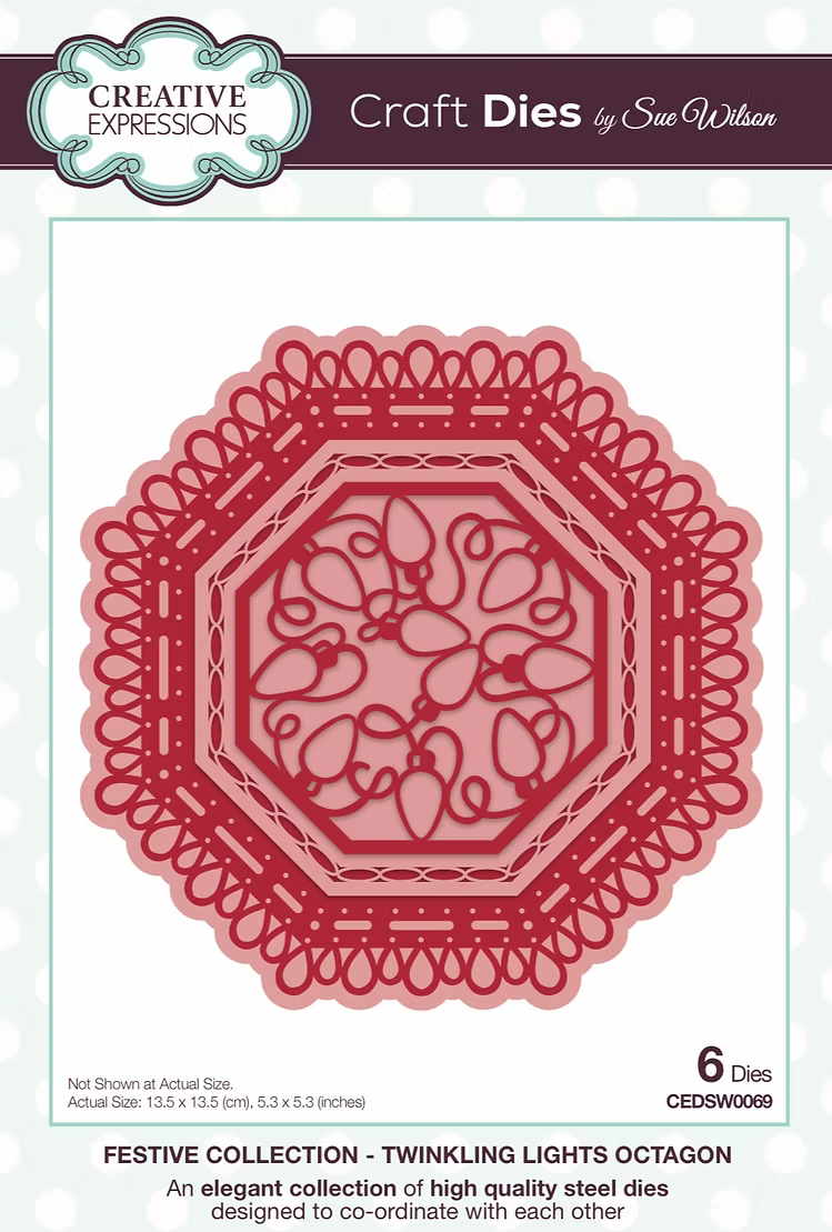 Creative Expressions - Twinkling Lights Octagon Dies by Sue Wilson - CEDSW0069