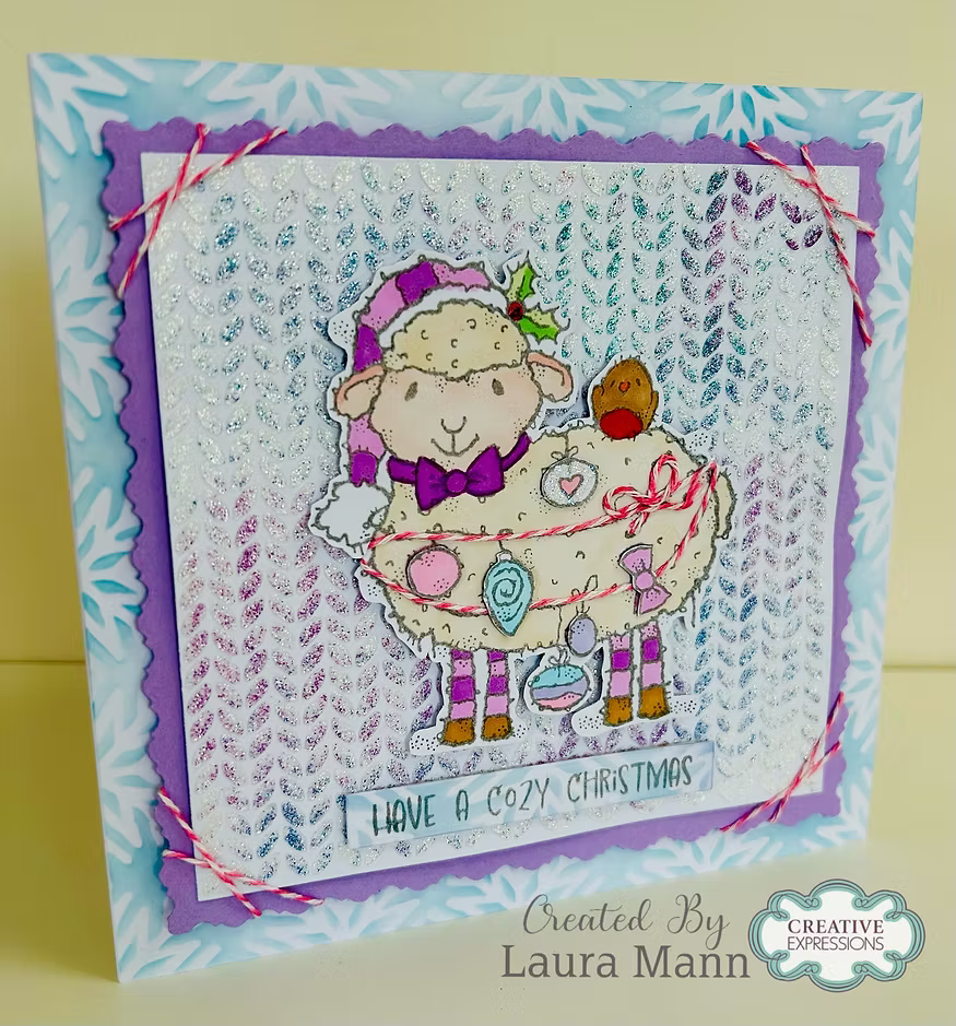 Woodware Ewe Christmas A6 Clear Stamp Set by Françoise Read